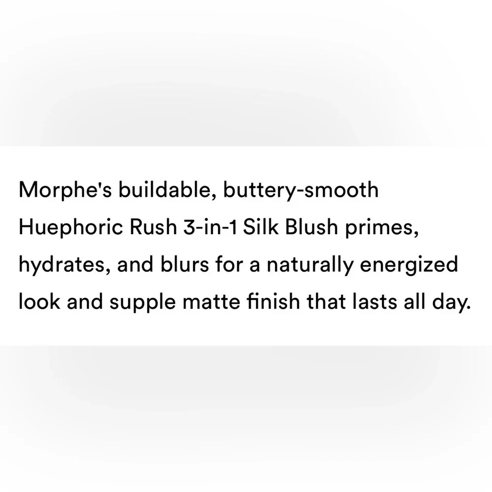 Morphe Buildable Cream Blush Full Size; Pleasured; new/unopened; 5 for $25 sale!